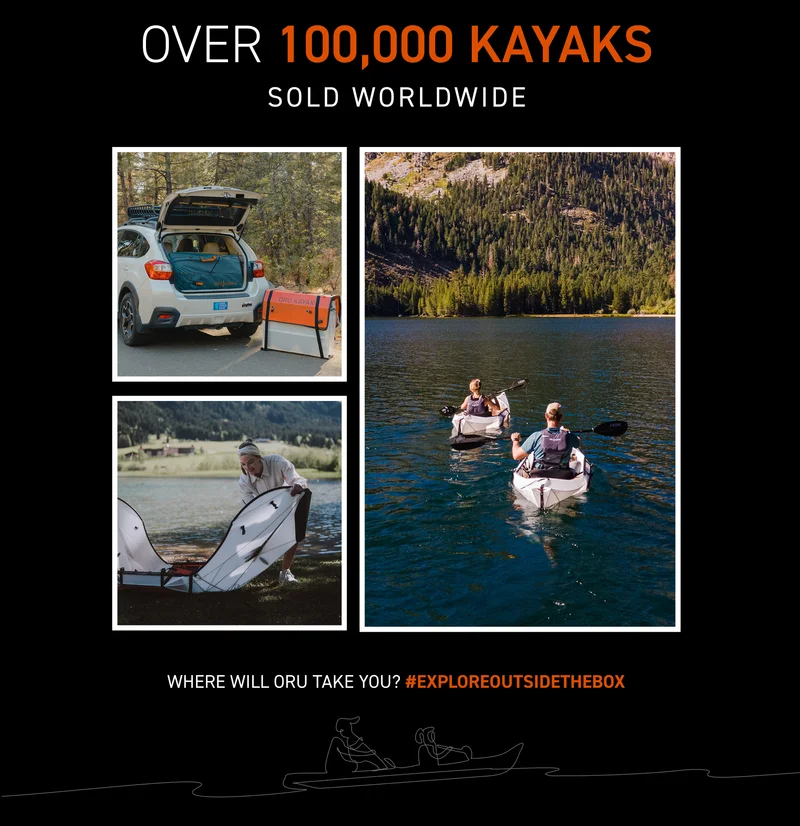 Over 100,000 Kayaks sold worldwide