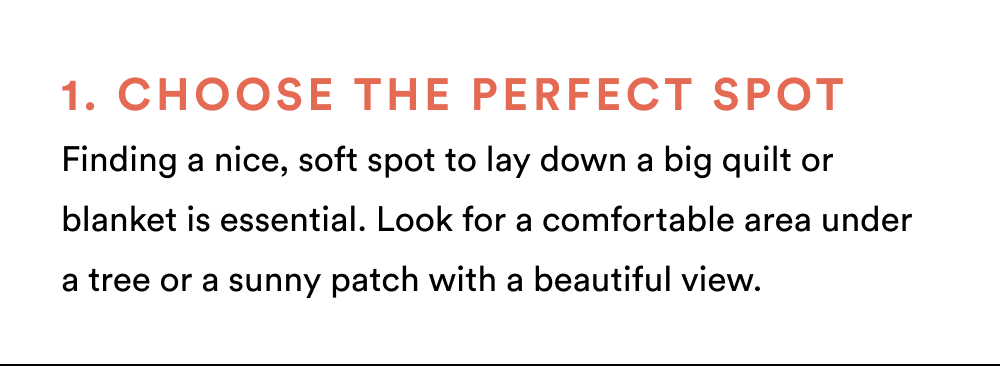 1. Choose the Perfect Spot