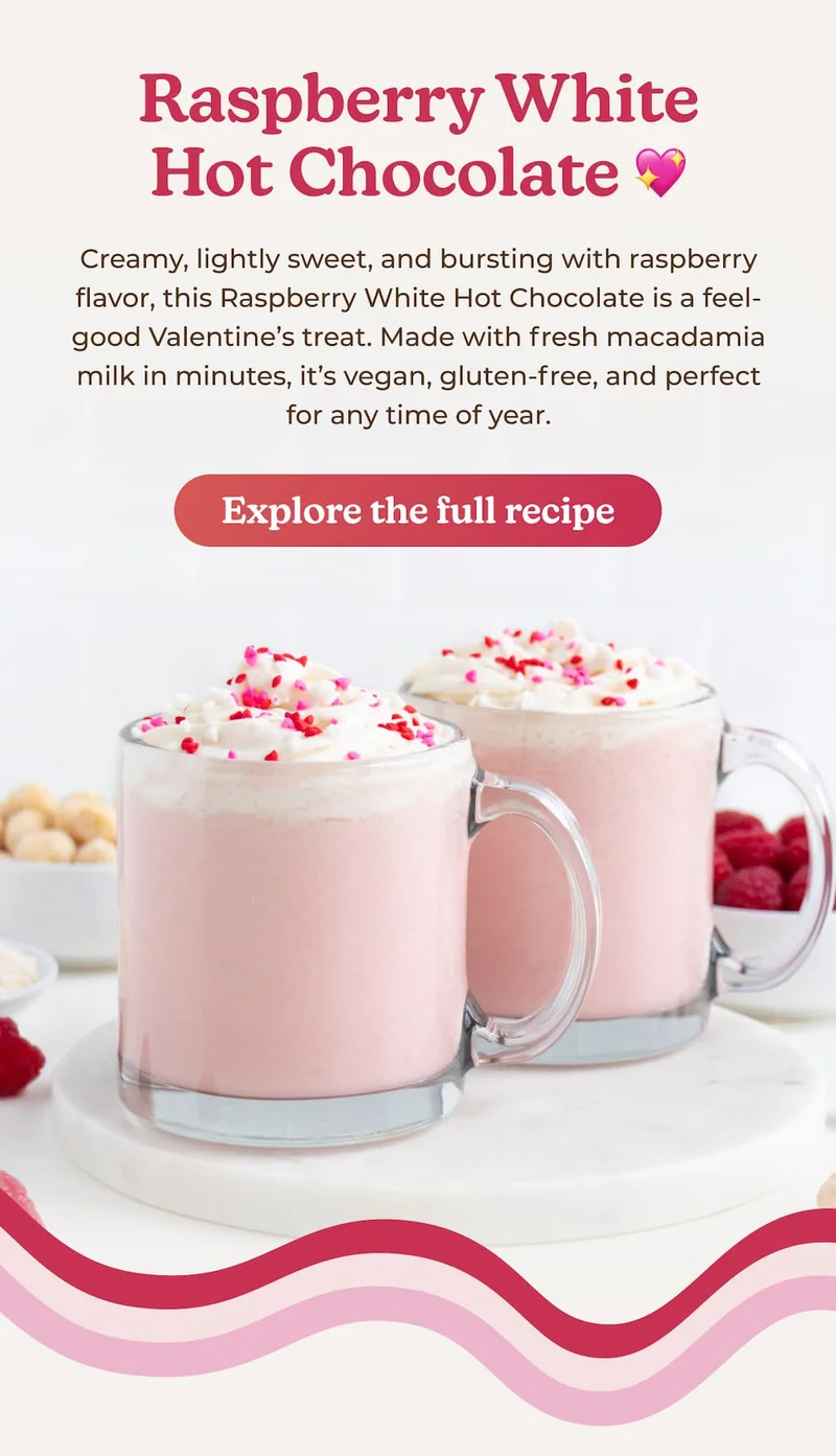 Raspberry White Hot Chocolate 💖