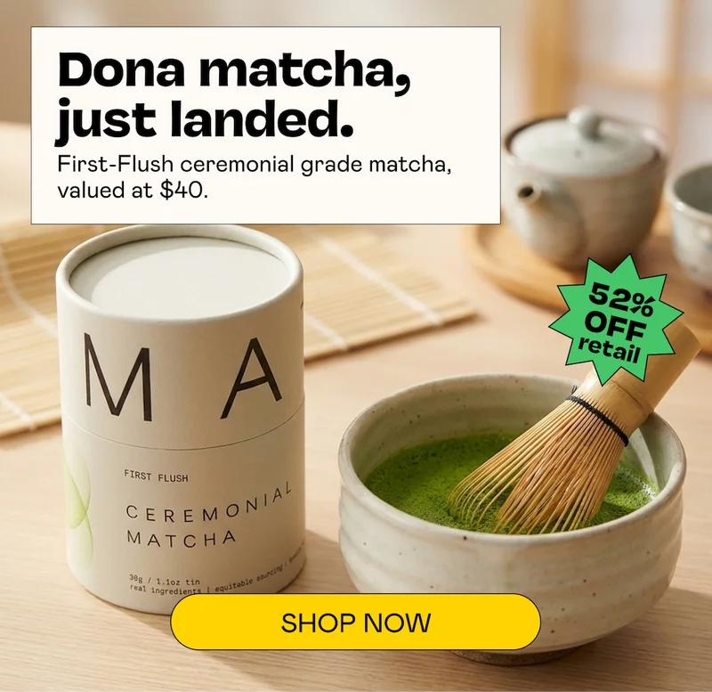 Dona matcha, just landed. | SHOP NOW