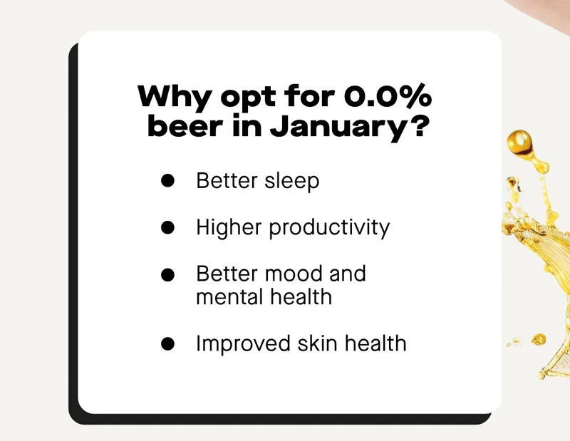 Why opt for 0.0% beer in January?