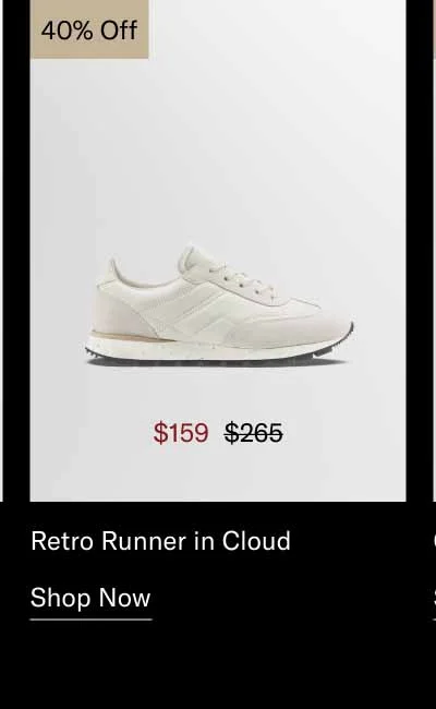 Retro Runner in Cloud 40% off-Shop Now
