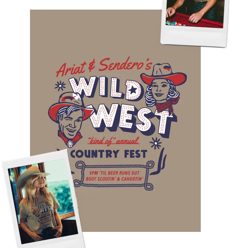 Sendero x Ariat Wild West Country Fest T-Shirt