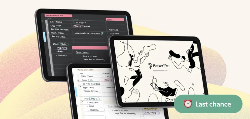 Last chance for Paperlike's FREE Pro Planner.