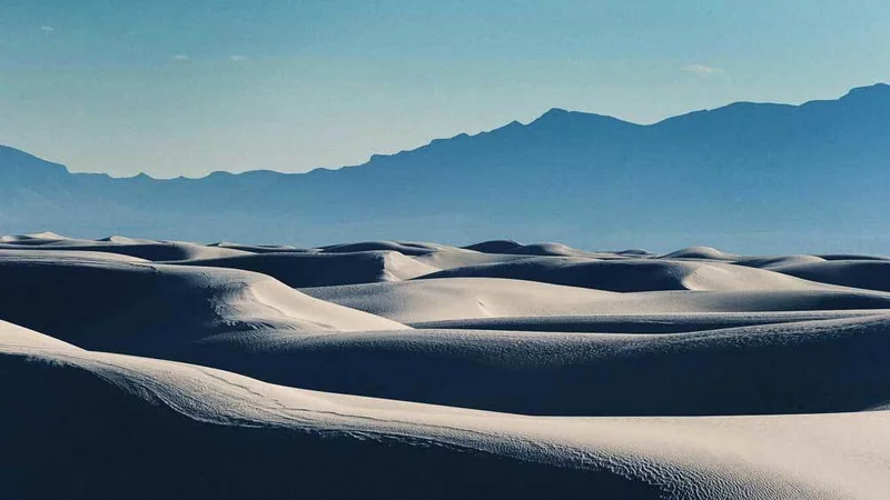 Image description: The sand dunes of White Sands National Park.
