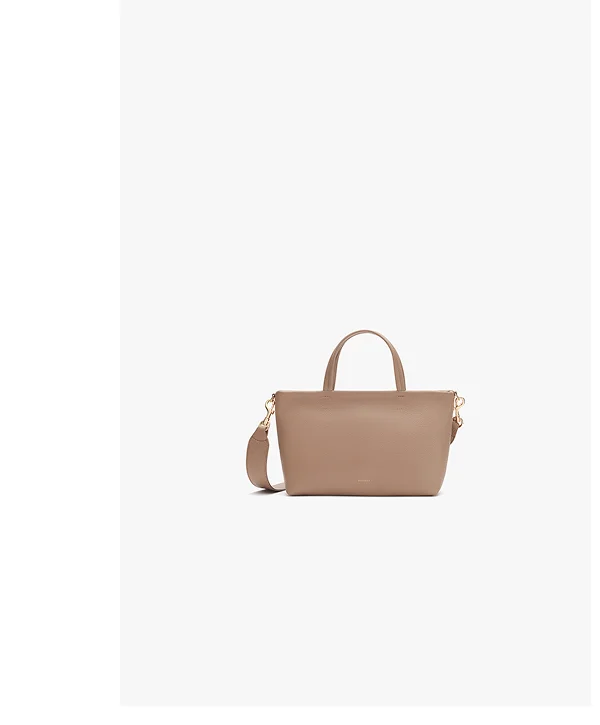 Mini Easy Zipper Tote Cappuccino