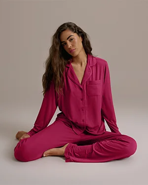 Modal Pyjamas - Berry Red