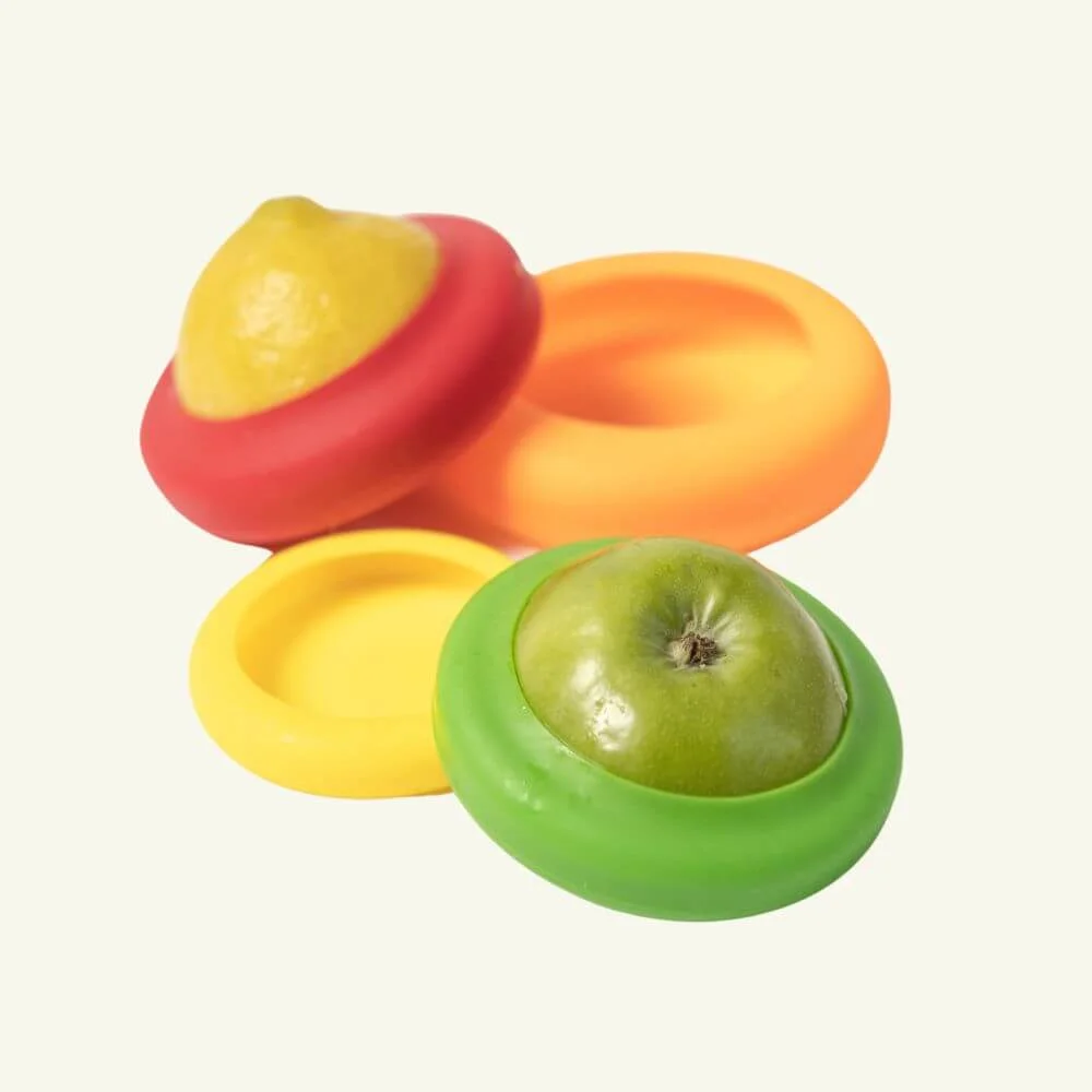 Image of Silicone Fruit & Veggie Covers - 4 Pack