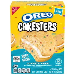 Cakesters Confetti Cake Soft Snack Cakes, Snack Packs