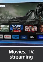 Movies, TV, streaming