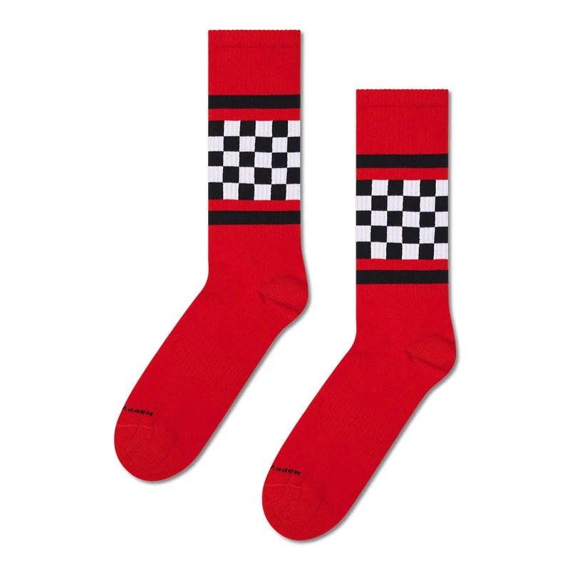 Checked Stripe Sneaker Sock