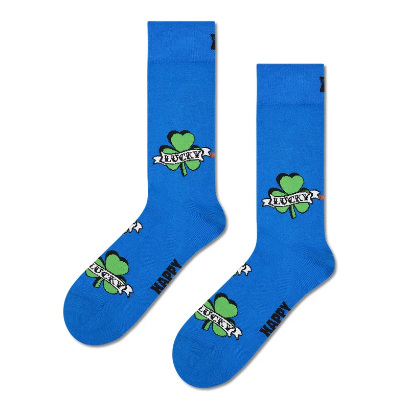 Three-Leaf Luck Sock