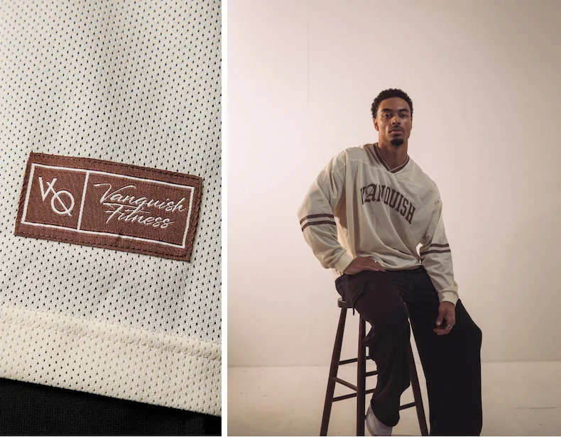 VQ Off White Long Sleeve American Football Jersey