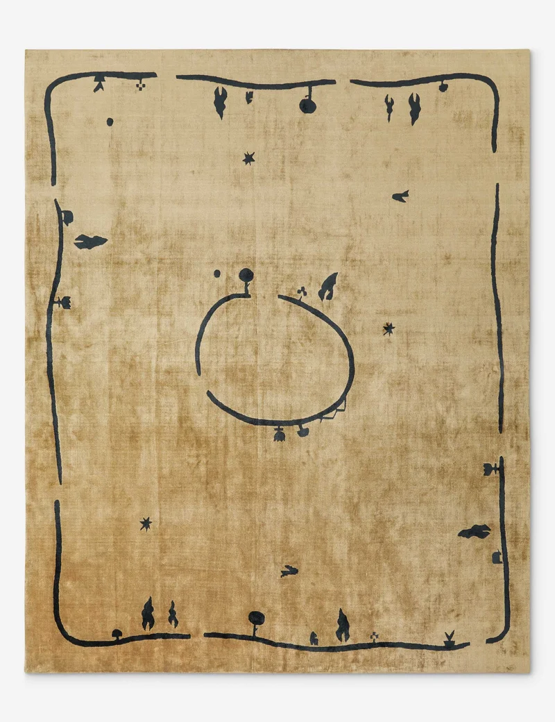 Image of Village Hand-Loomed Rug by Sarah Sherman Samuel, Camel