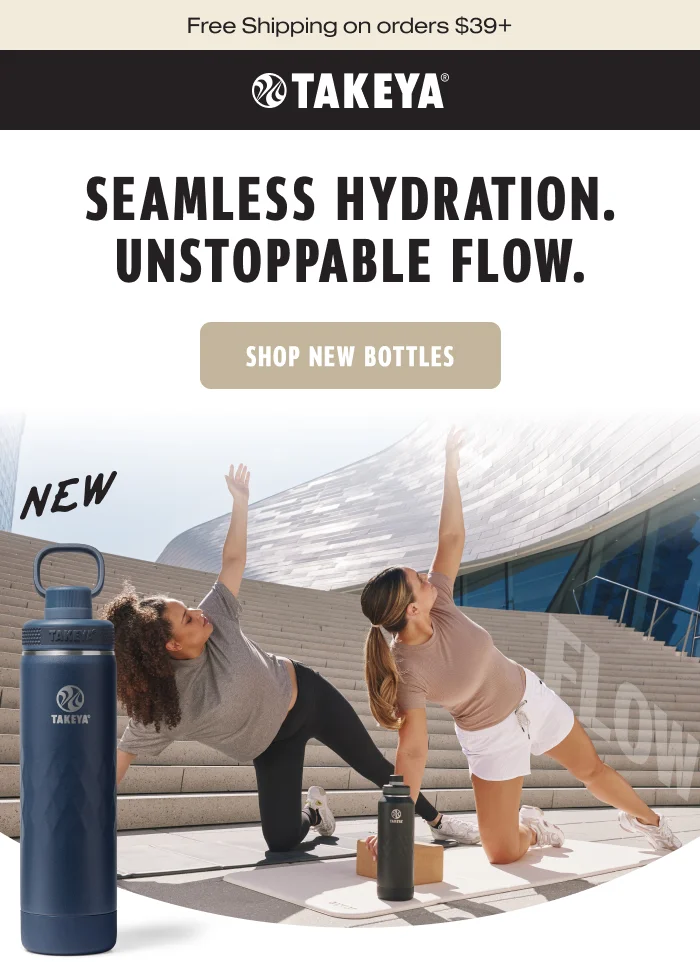 just dropped our new takeya sport collection that's 36 hour of peak performance