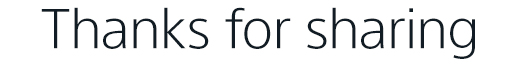 Thanks for sharing