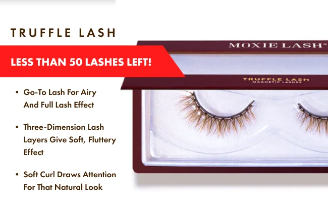 Truffle LASH LESS THAN 50 LASHES LEFT! Go-to lash for airy and full lash effect&nbsp; Three-dimension lash layers give soft, fluttery effect Soft curl draws attention for that natural look