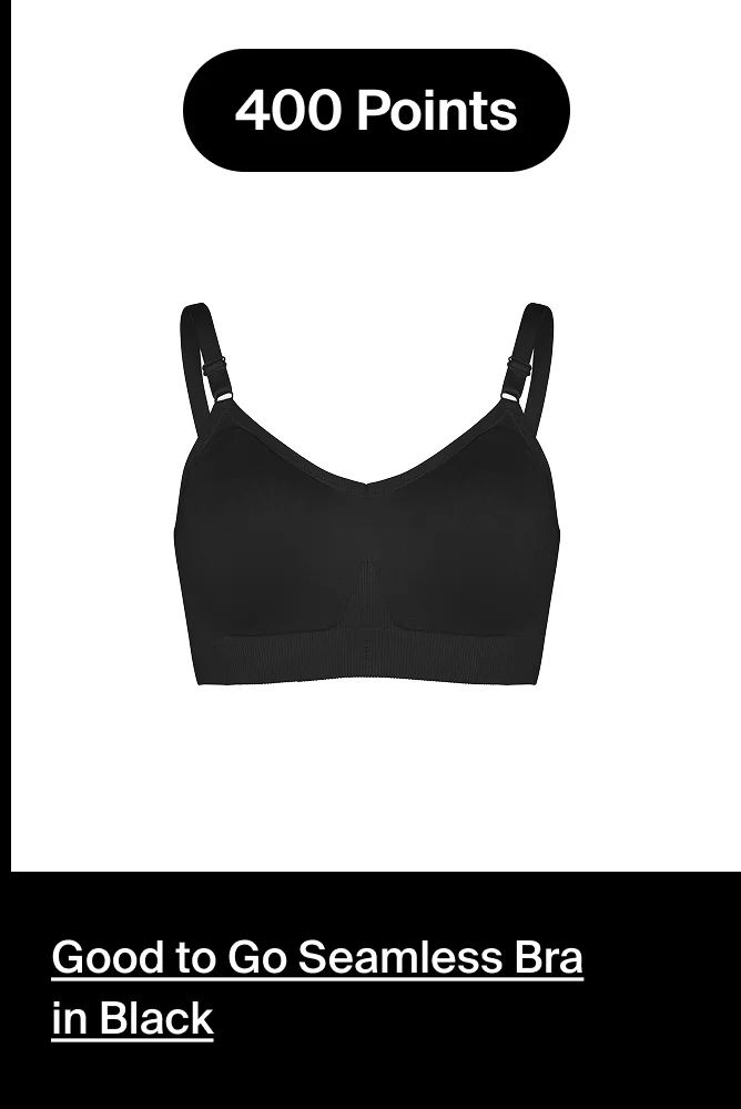 Good to go seamless bra in black.
