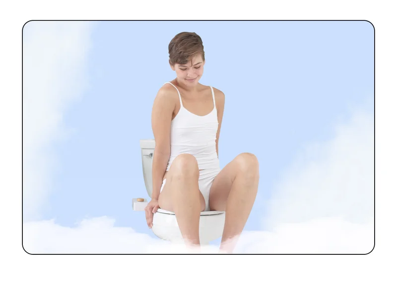 WOMAN ON BIDET
