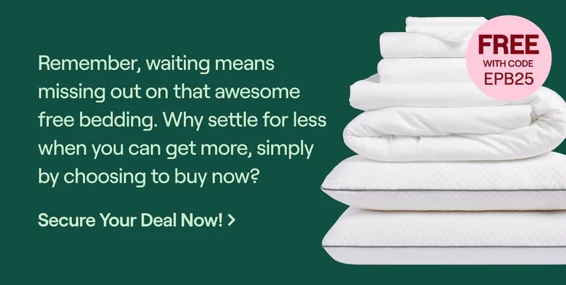 Remember, waiting means missing out on that awesome free bedding. Why settle for less when you can get more, simply by choosing to buy now? Secure Your Deal Now! Code: discount code