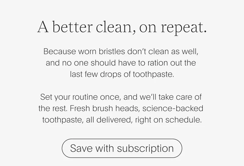 a better clean, on repeat - save with subscription