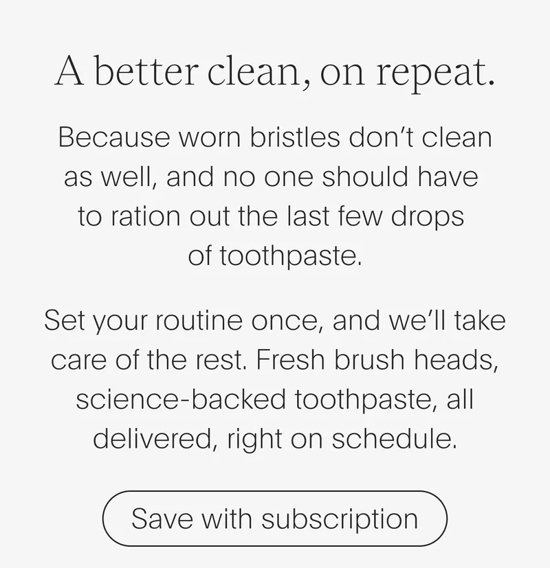 a better clean, on repeat - save with subscription