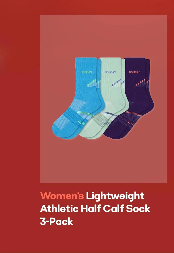 Women's Lightweight Athletic Half Calf Sock 3-Pack