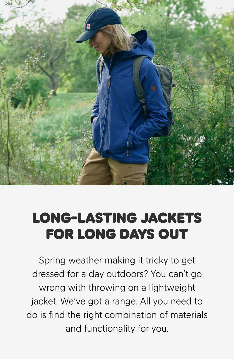 Jackets for the whole outdoor season