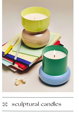 sculptural candles