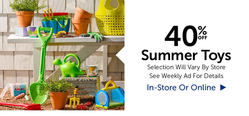 40% Off Summer Toys - Select Categories