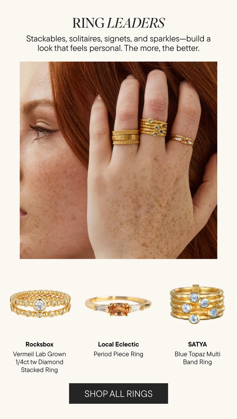 RING LEADERS. SHOP RINGS.