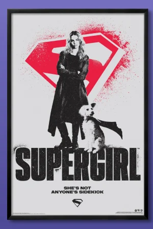DC Studios Supergirl (2026) - Krypto & Supergirl Splatter Poster