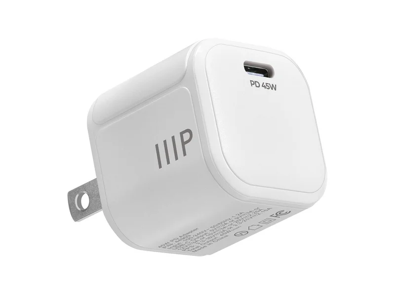 Monoprice 45W USB-C Mini Cubic GaN Charger - White