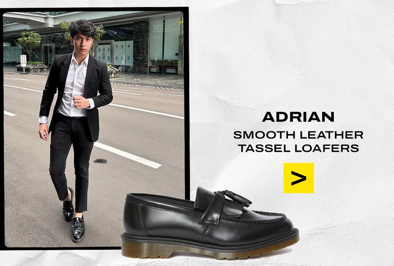 ADRIAN SMOOTH LEATHER TASSEL LOAFERS