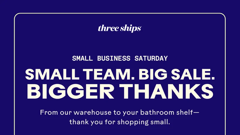 Small Team. Big Sale. Bigger Thanks.