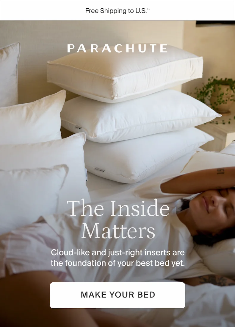 The inside matters. Make your bed.