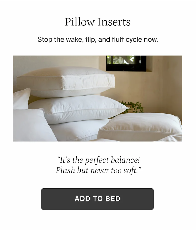 Add to bed