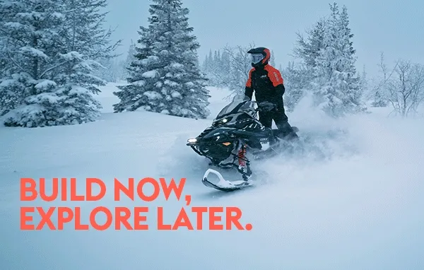 A person exploring with a Lynx sled