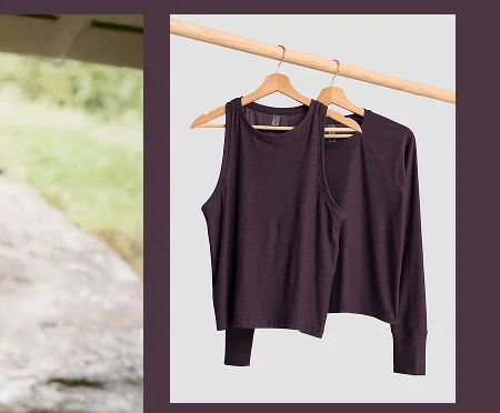 Featherweight Rebalance Tank in Eggplant Purple Heather