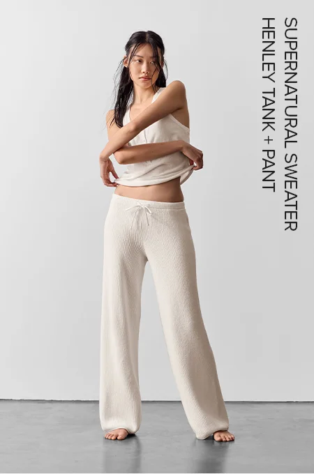 SUPERNATURAL SWEATER HENLEY TANK AND PANT