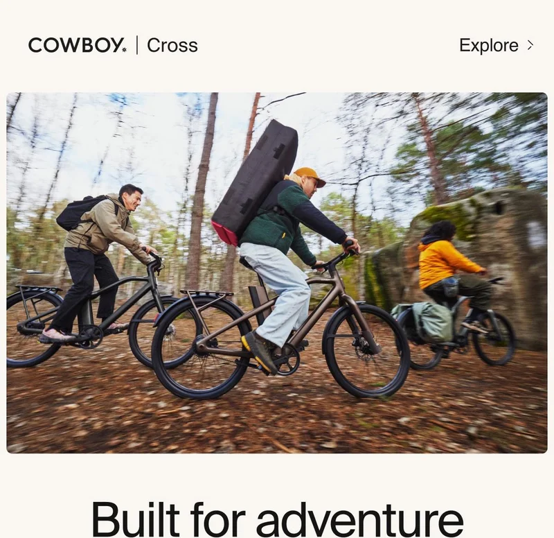 A photograph showing Cowboy Cross riders in the woods