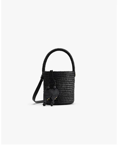 Toquilla Mini Bucket Bag Black