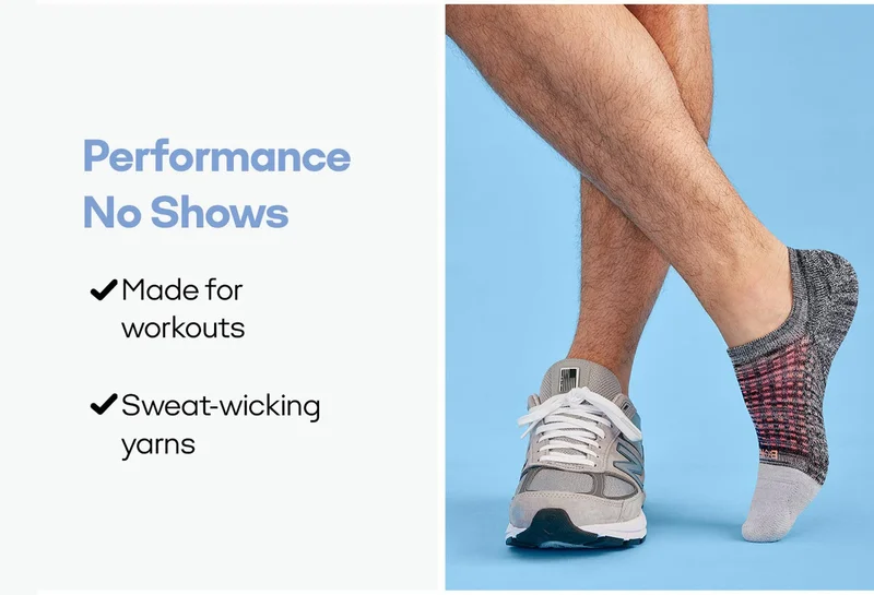Performance No Shows | Made for workouts | Sweat-wicking yarns