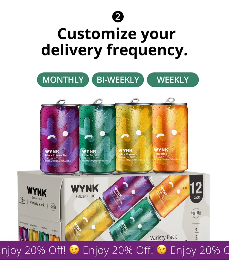 Customize your delivery frequency