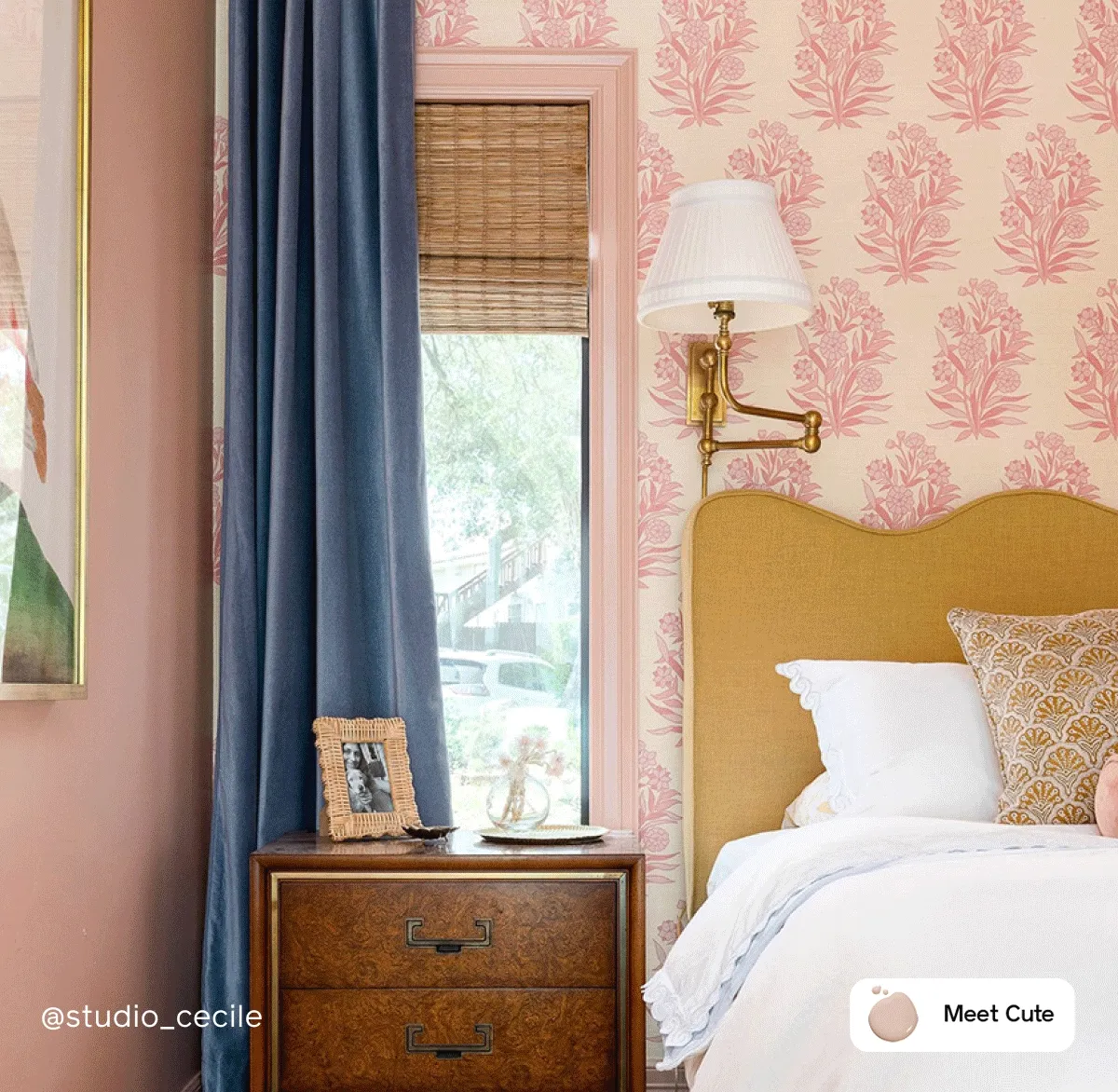 Gif of micro-makeovers featuring paint colors Meet Cute, Headspace, Dirty Chai and Current Mood