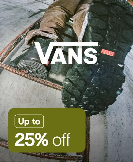 Up to 25% off Vans Up to 25% off Vans