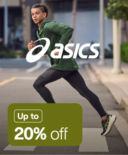 Up to 20% off Asics Up to 20% off Asics