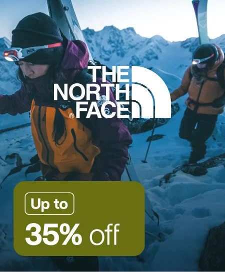 Up to 35% off The North Face Up to 35% off The North Face