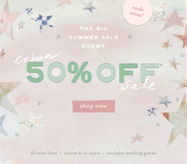 Extra 50% off sale. Shop now