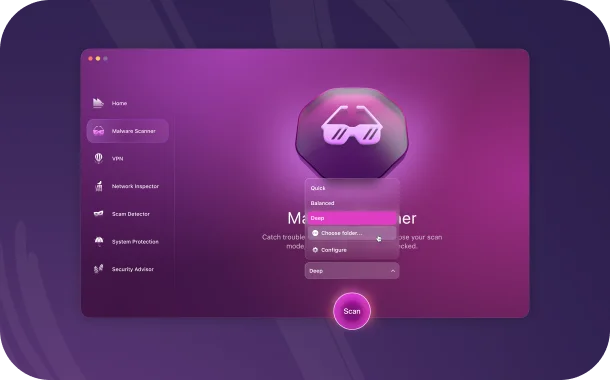 Malware Scanner module of the&nbsp;Moonlock&nbsp;app